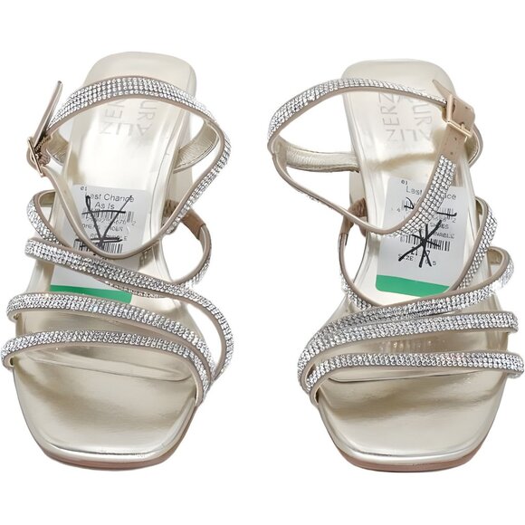 Naturalizer Niko 2 Women's Gold Ankle Strap Heels Size 6.5 - Picture 5 of 6